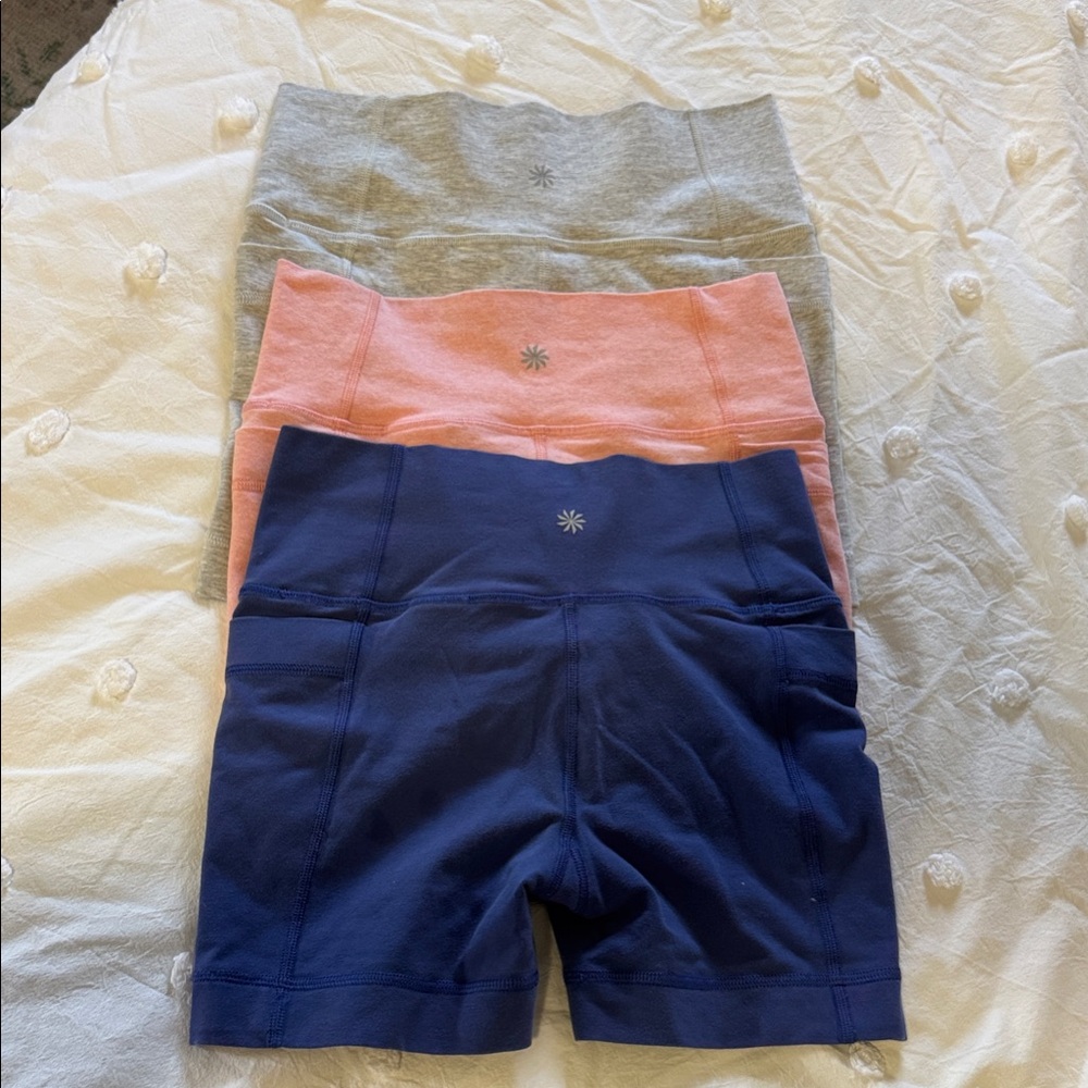 Athleta Girls set of 3 bike short
